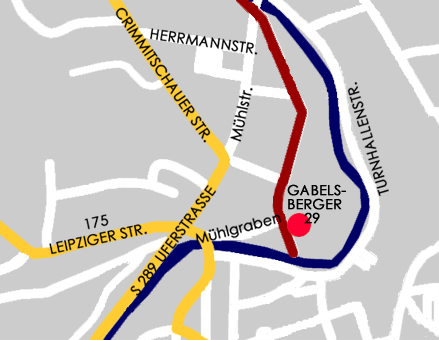 Gabelsbergerstr. gleich neben der Pleiße